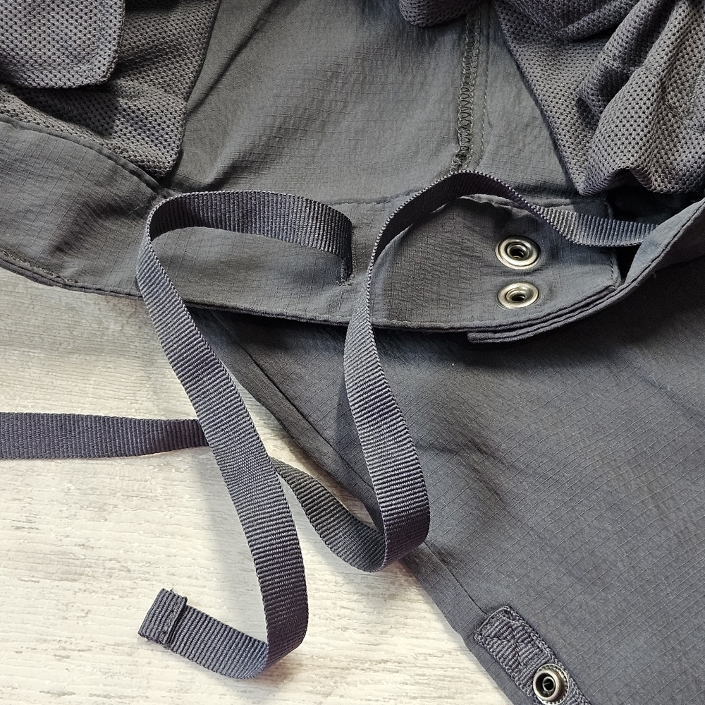 PrAna Sage 3-in-1 Convertible Pant Capri Short Womens Sz. 12 Gray Camping Hiking - Picture 6 of 13
